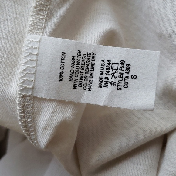 Zutter Cowboy's & Country Music Graphic 100% Cotton Short Sleeve Tee in Bone S - Picture 9 of 9